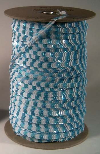 1 soros 6 mm elasztikus kétszínű csésze flitter